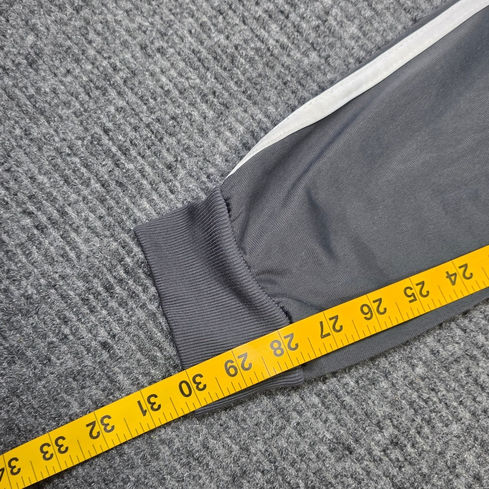 Adidas Track Joggers Pants Girl's Size M Gray 3-Stripe Elastic Waist Drawstring - Picture 7 of 7
